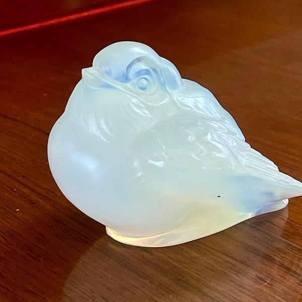 Sabino Art Glass France Oiseau Opalescent