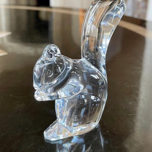 Baccarat Crystal Squirrel Paperweight or Figurine