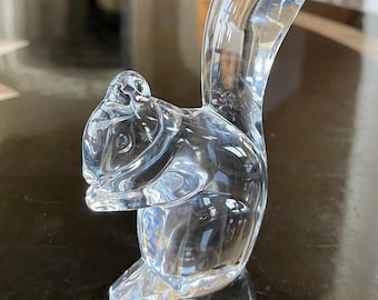 Baccarat Crystal Squirrel Paperweight or Figurine - Etsy