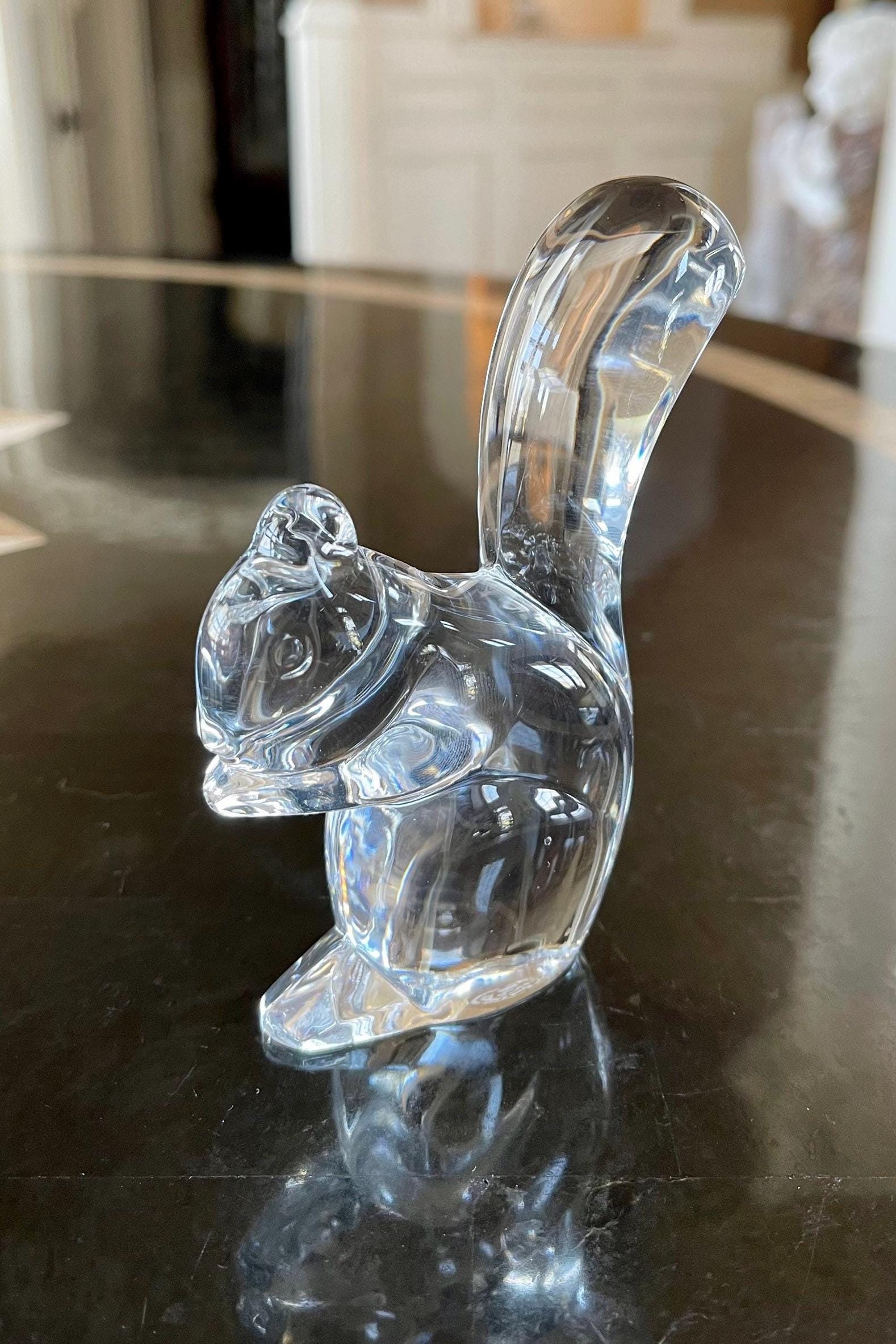 Baccarat Crystal Squirrel Paperweight or Figurine - Etsy