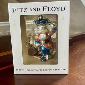 Fitz & Floyd Old Fashioned Christmas Nutcracker Ornament