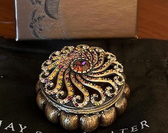 小物入れ JAY STRONGWATER HUMMINGBIRD Jay Strongwater Estee Lauder Hummingbird Trinket Box Swarovski