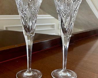 Pair of Tall Champagne Flutes – Montgomery Antiques & Interiors