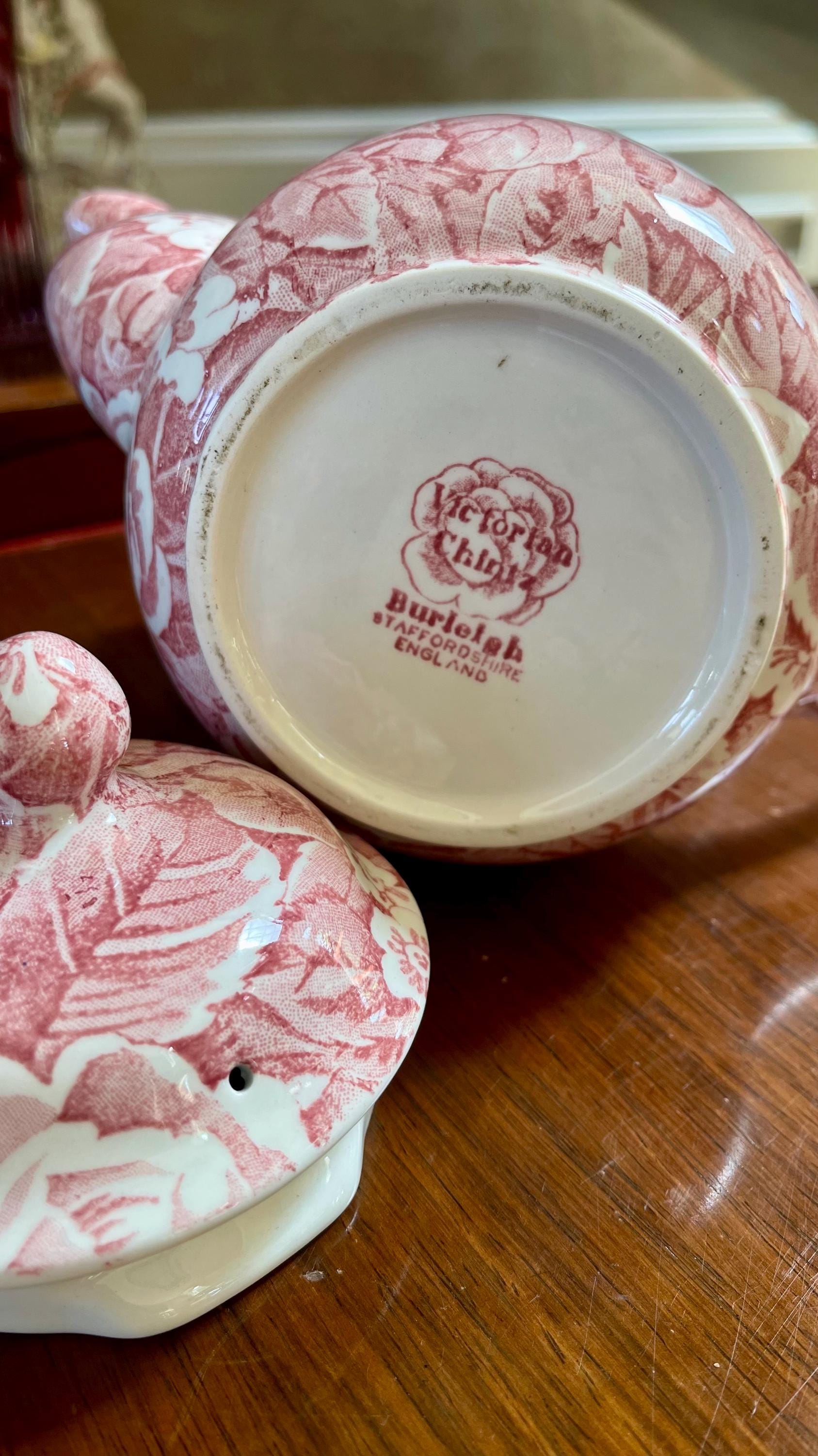 Burleigh Victorian Chintz Coffee Pot Staffordshire England - Etsy