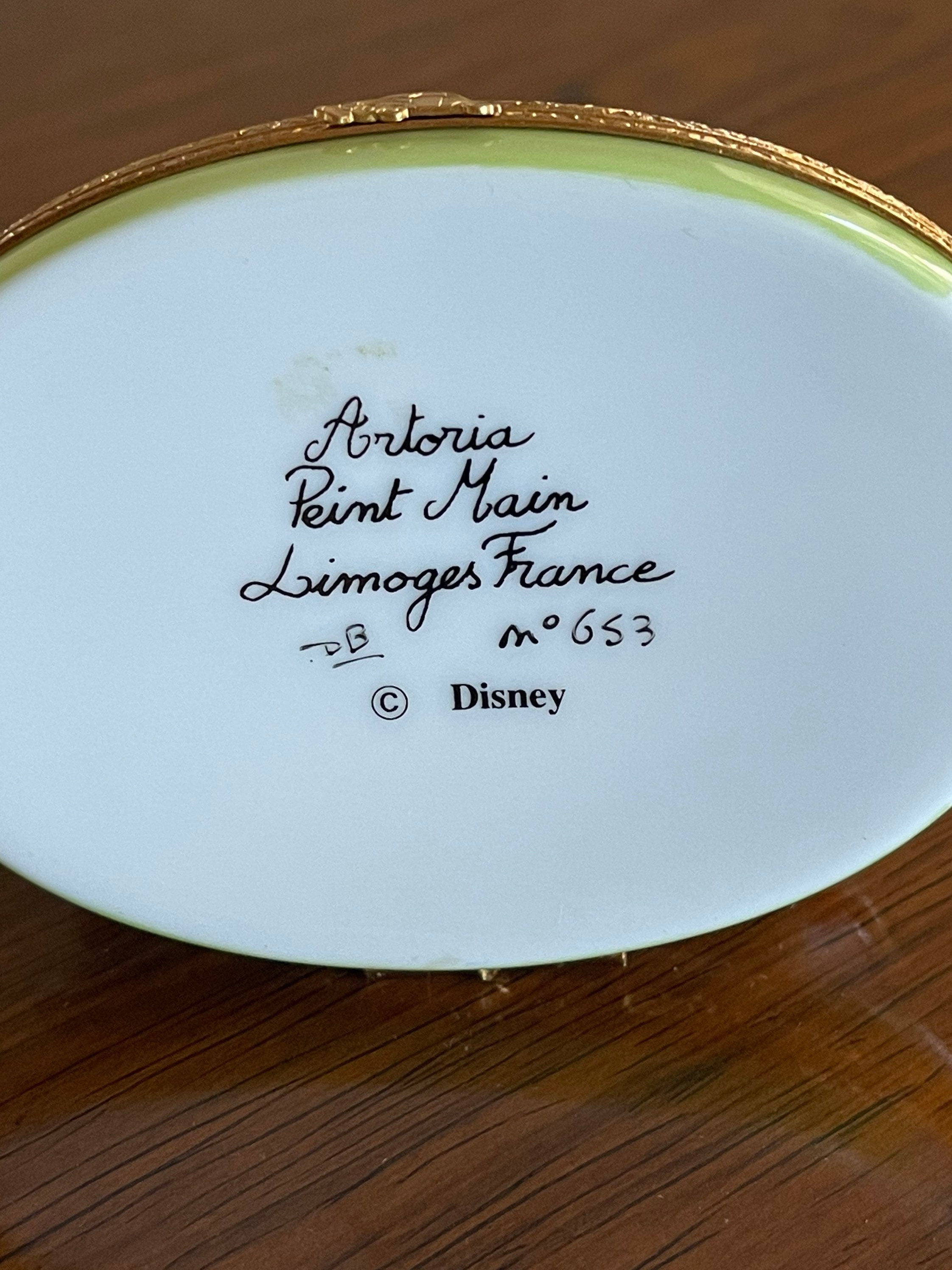アルトリア リモージュ ディズニー ミッキー  artoria limoges Mickey Mouse Conductor Disney Limoges Box by Artoria Limoges