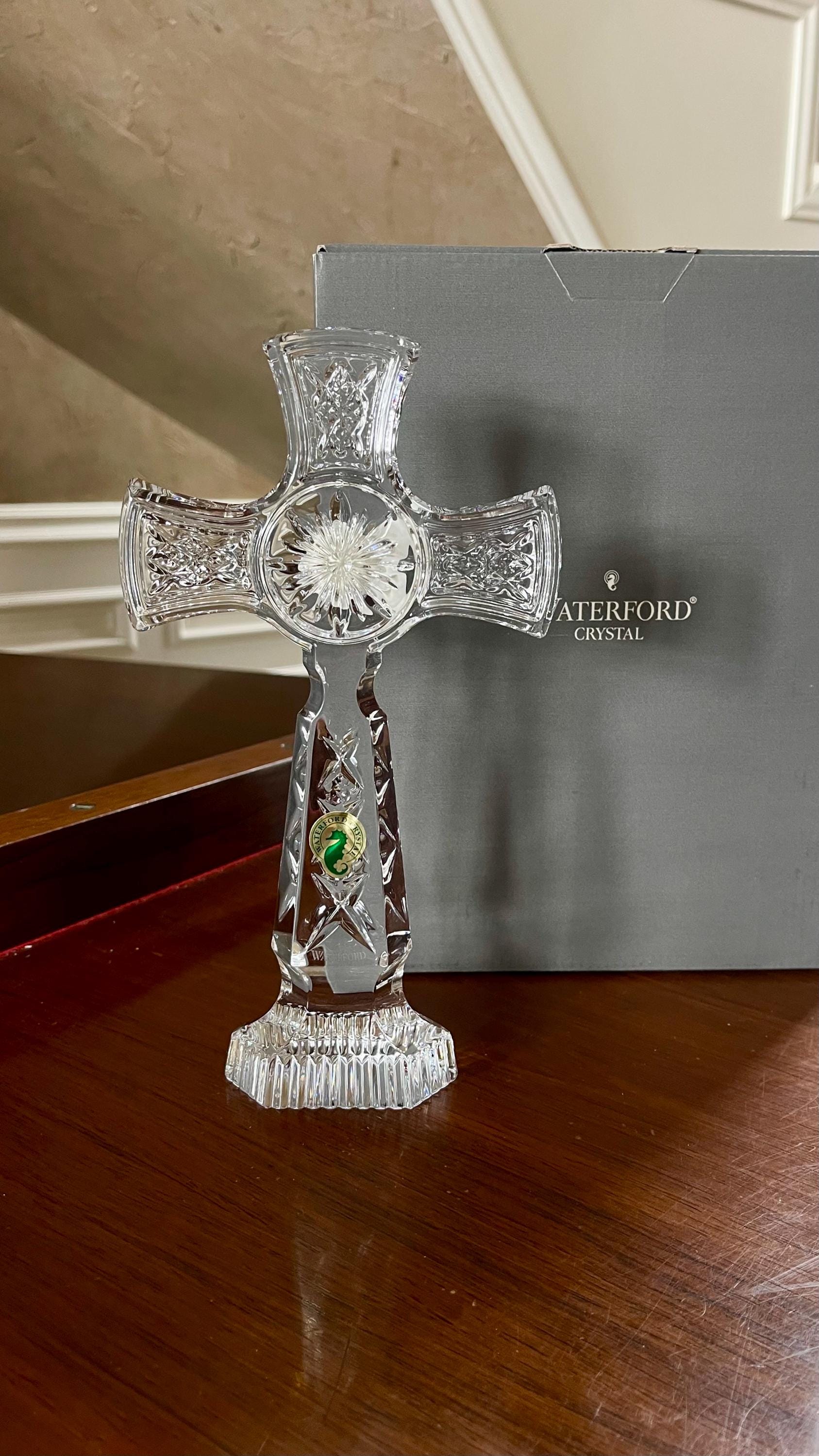 Waterford Crystal Kilree 9” Standing Cross New in Box; Waterford