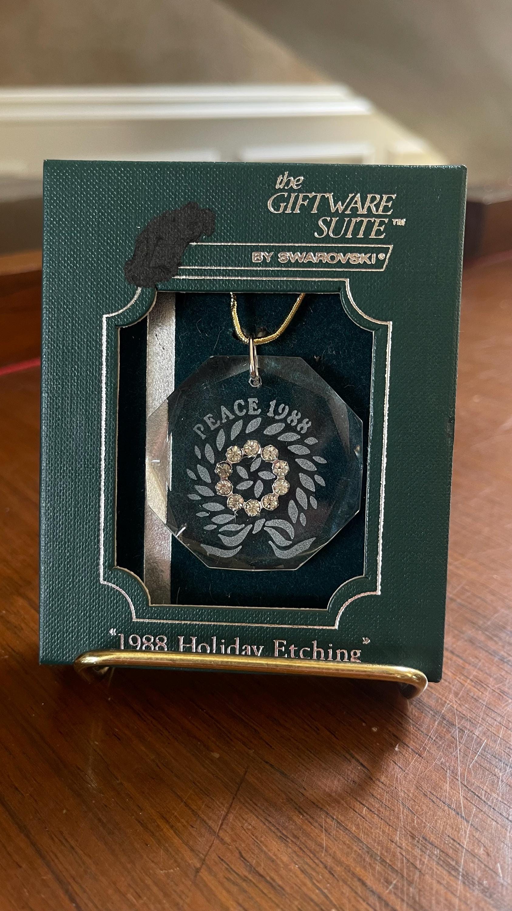 Swarovski Crystal 1988 Christmas Ornament by Giftware Suite