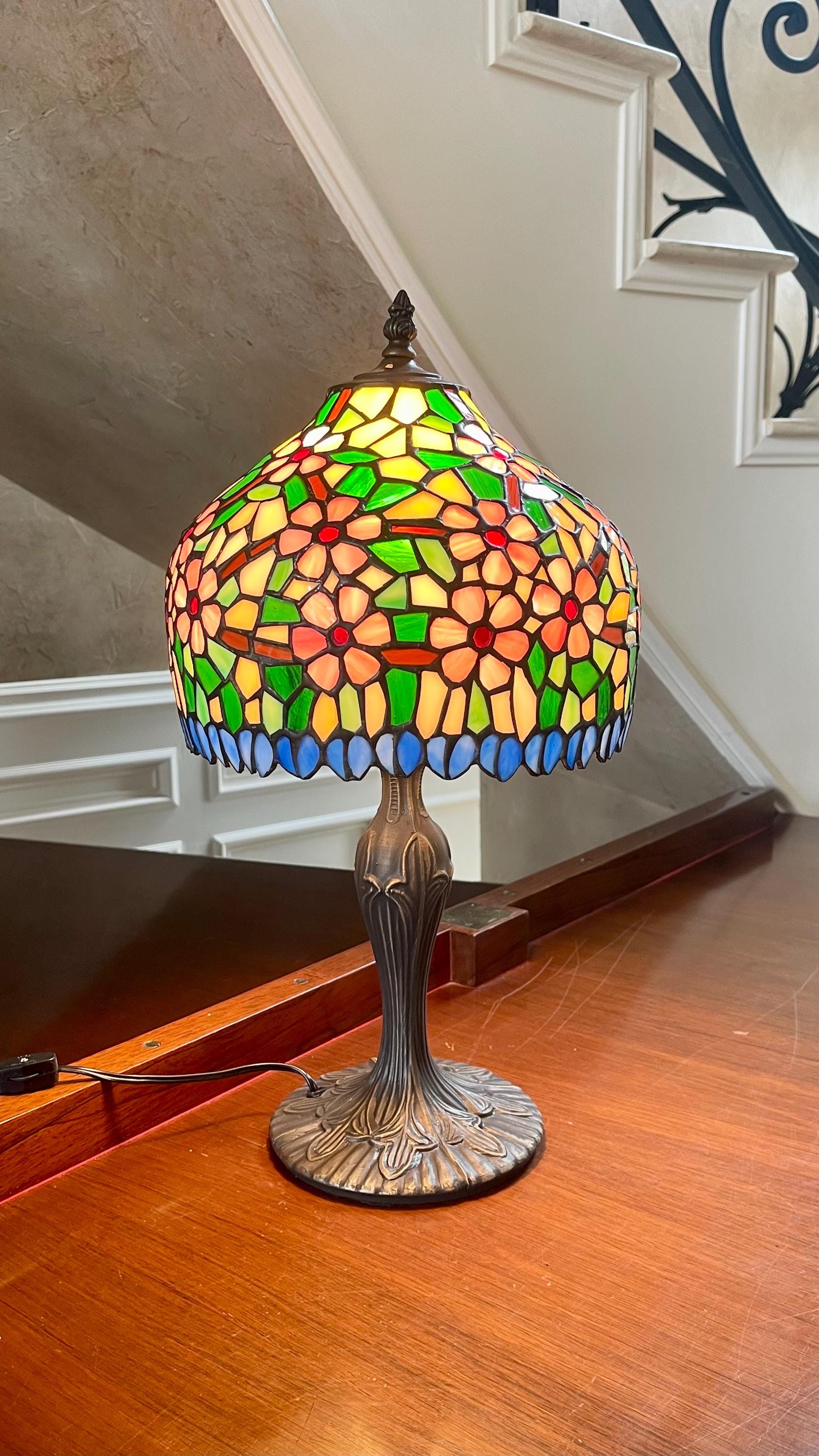 Leaded Glass Lamp - Etsy