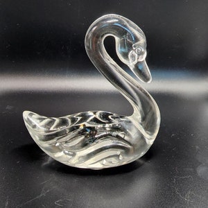 Fenton Glass Hand Swan; Paperweight; Vintage Fenton Glass Swan