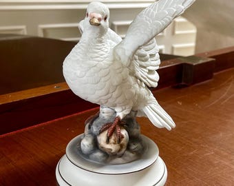 ハト　置物　鳩　陶磁器　日本製　White Dove by Andrea 現状品 Vintage Pair of White Doves by Andrea ~ Made in Japan ~ Andrea by