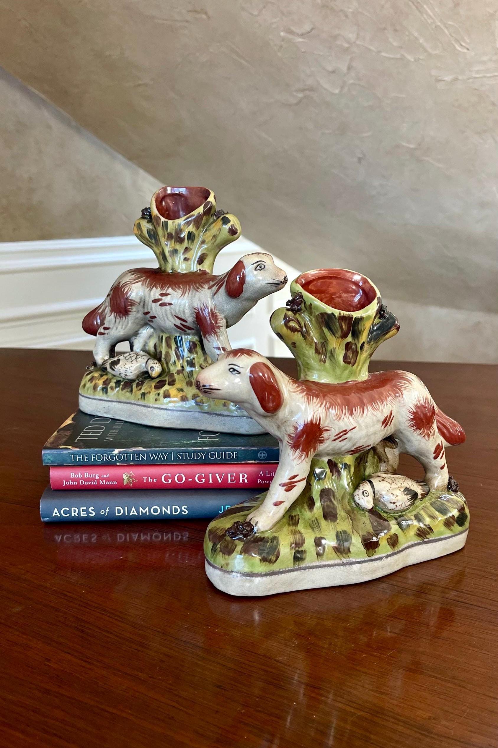 Staffordshire Spill Vases - Etsy