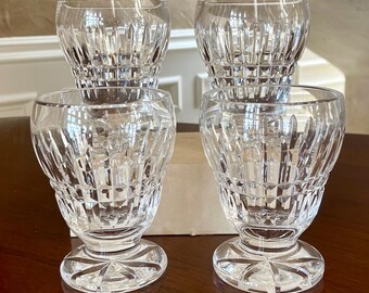 SET OF 4 Waterford Crystal Glenmore Glasses; Vintage Waterford Glasses Made in Ireland