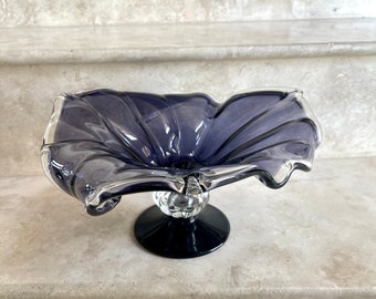 Mid Century Modern Amethyst Art Glass Bowl