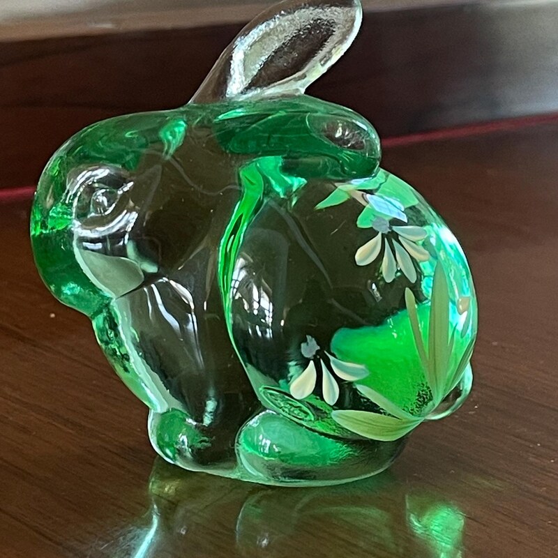 Fenton Glass Bunny - Etsy