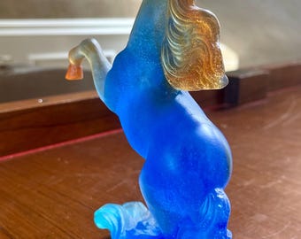 Daum France Stallion Horse “cheveaux De Marly” Mint Condition - Etsy