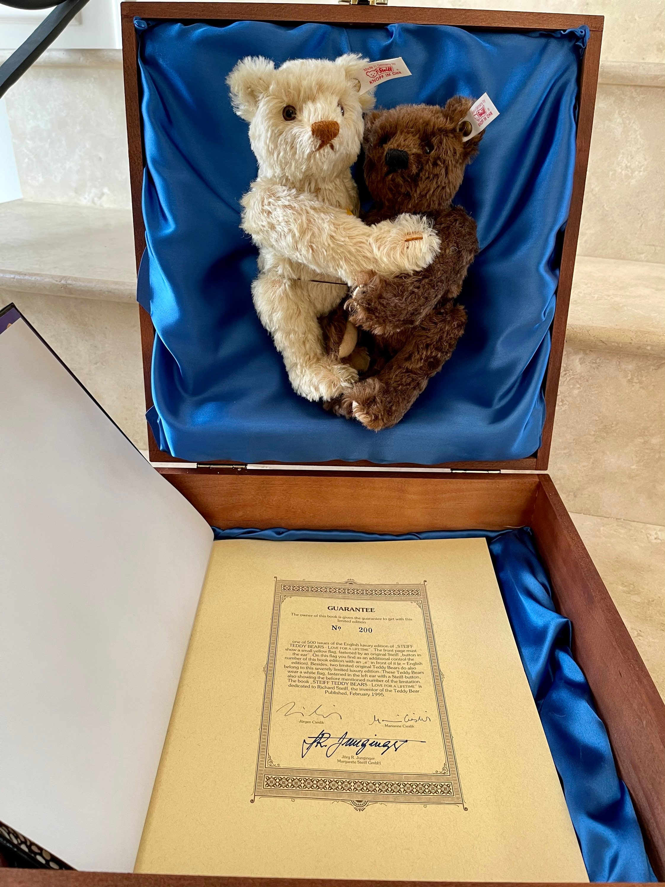 Steiff Set, Teddy Bears “love for a Lifetime” 1995; Vintage Steiff