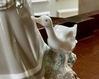 Lladro Girl With Goose #4815 - Etsy