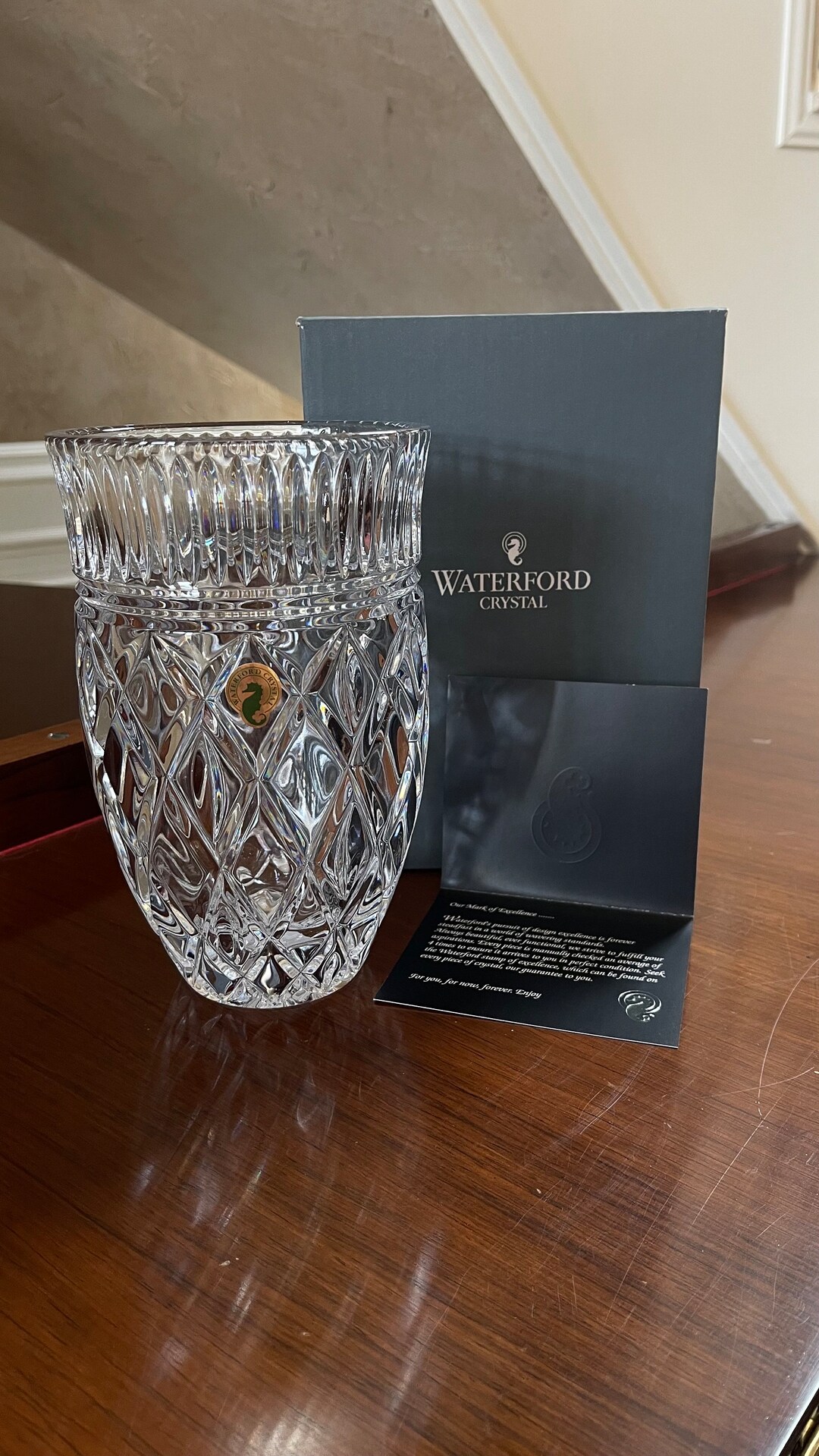 Waterford Crystal 8 Eastbridge Vase New in Box Waterford Etsy