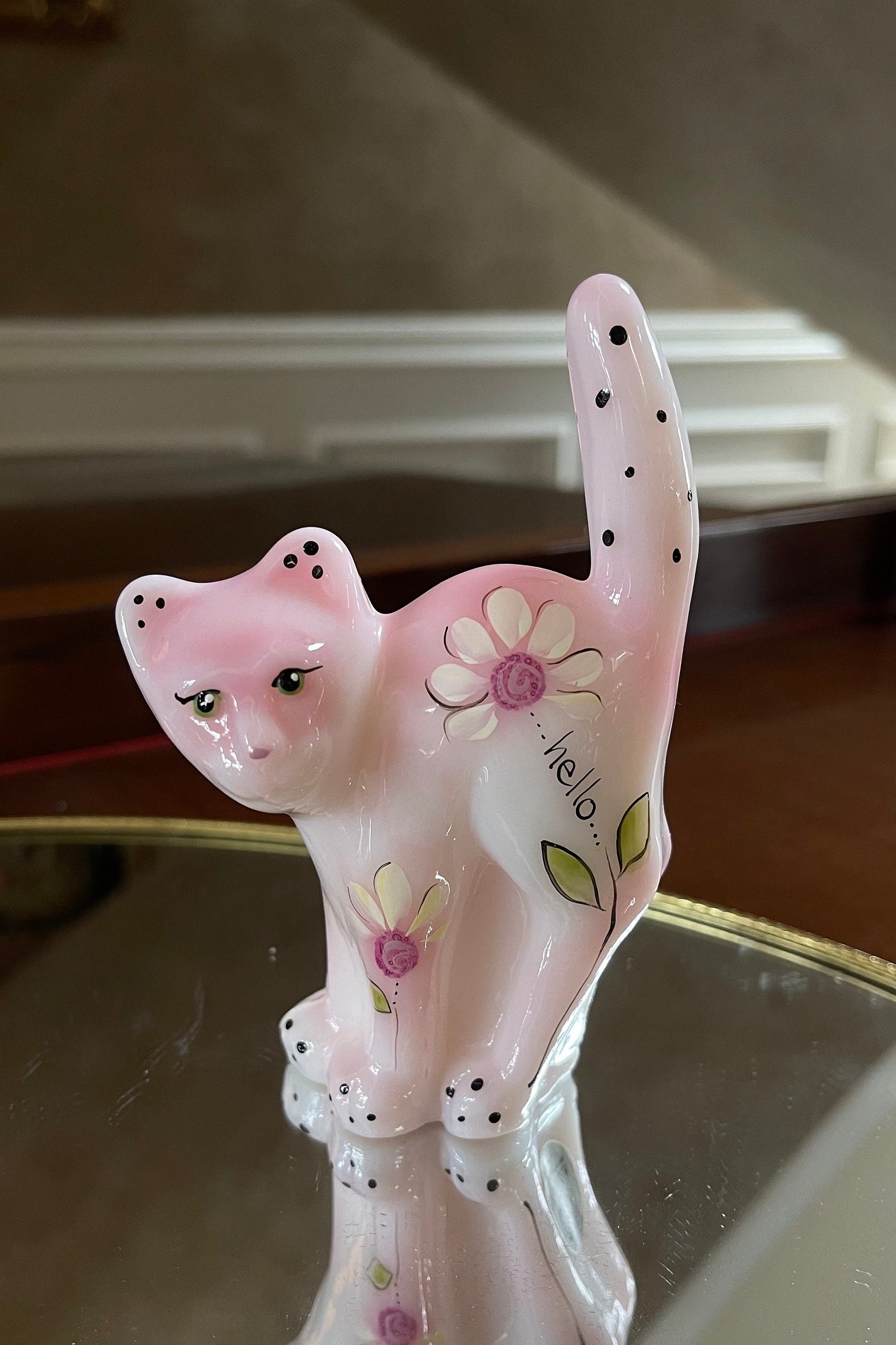 Danbury Mint SCAREDY-CAT Quotable Cats Sculpture Figurine by