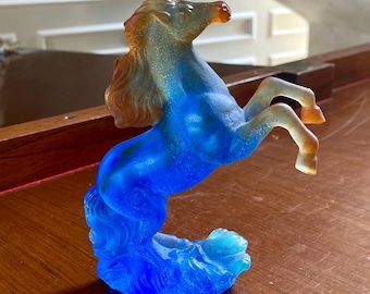 Daum France Stallion Horse “Cheveaux de Marly” Mint Condition