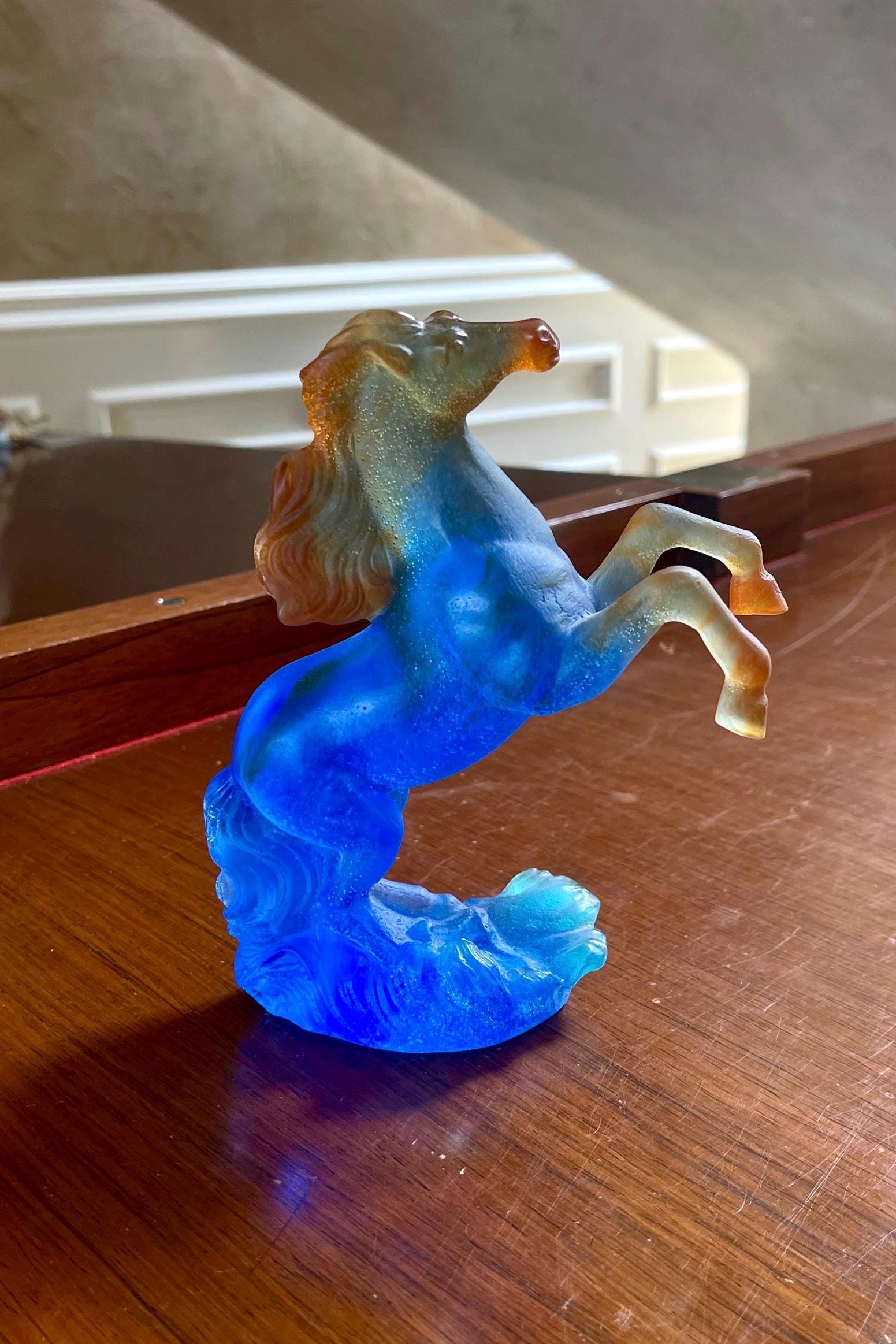 Daum France Stallion Horse “cheveaux De Marly” Mint Condition - Etsy