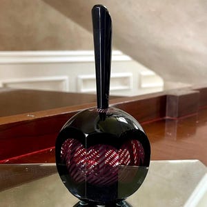 Paul Harrie Six-Sided Faceted Art Glass Perfume Bottle Mint Condition