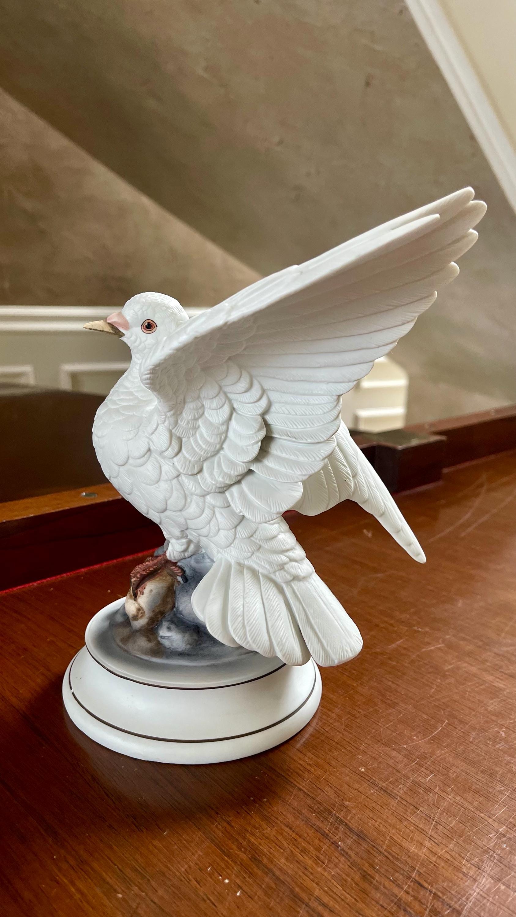 ハト 置物 鳩 陶磁器 日本製 White Dove by Andrea 現状品 ハト 置物