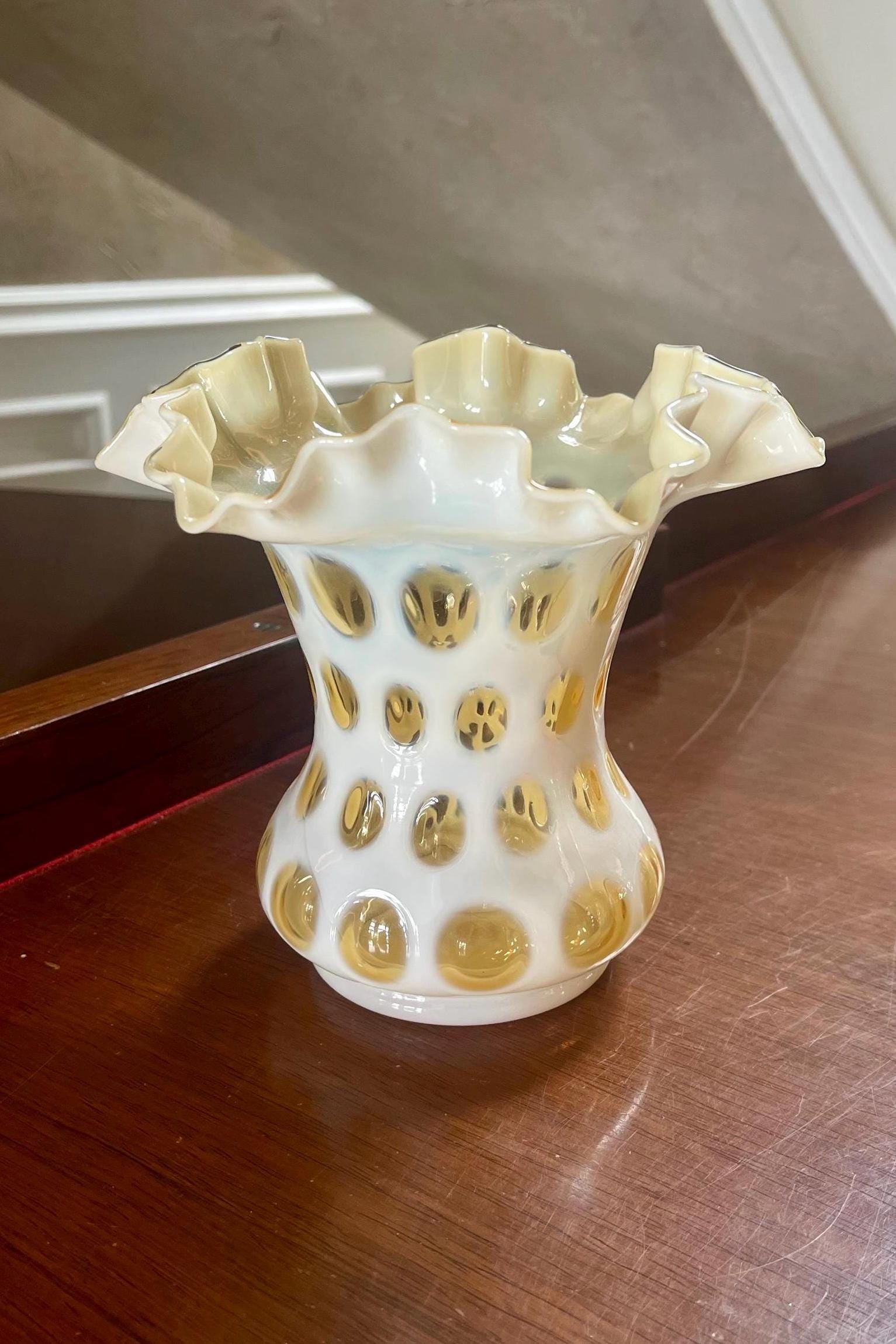 フェントン Fenton ドットパターン キャンディジャー フェントン