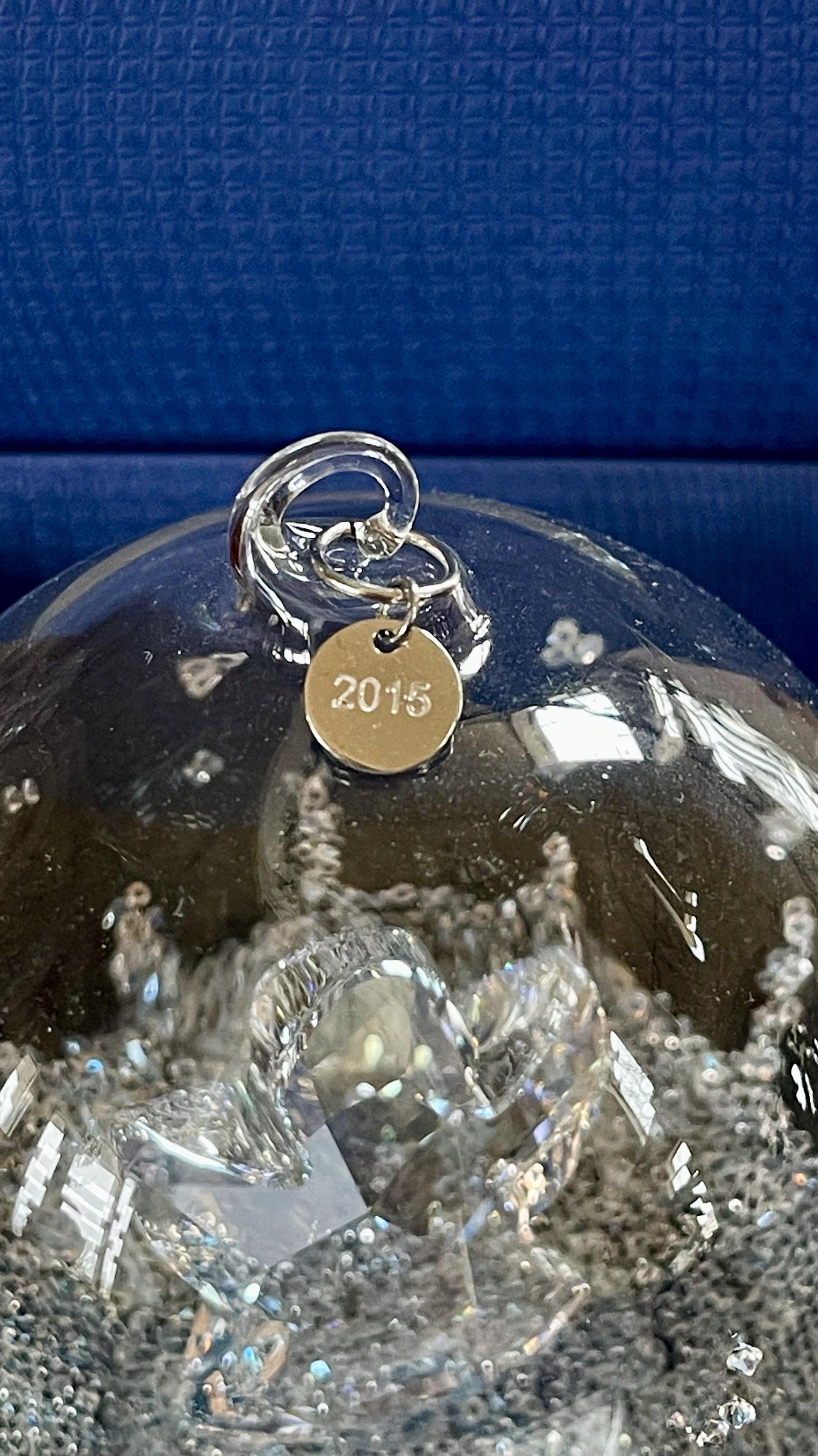 Swarovski Christmas Ball Ornament 2015 New in Box; Swarovski