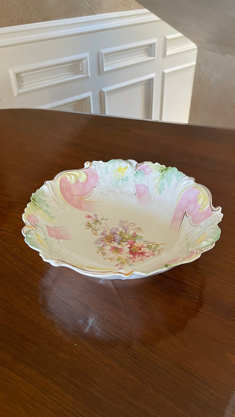 Antique German Porcelain 10 Bowl Etsy