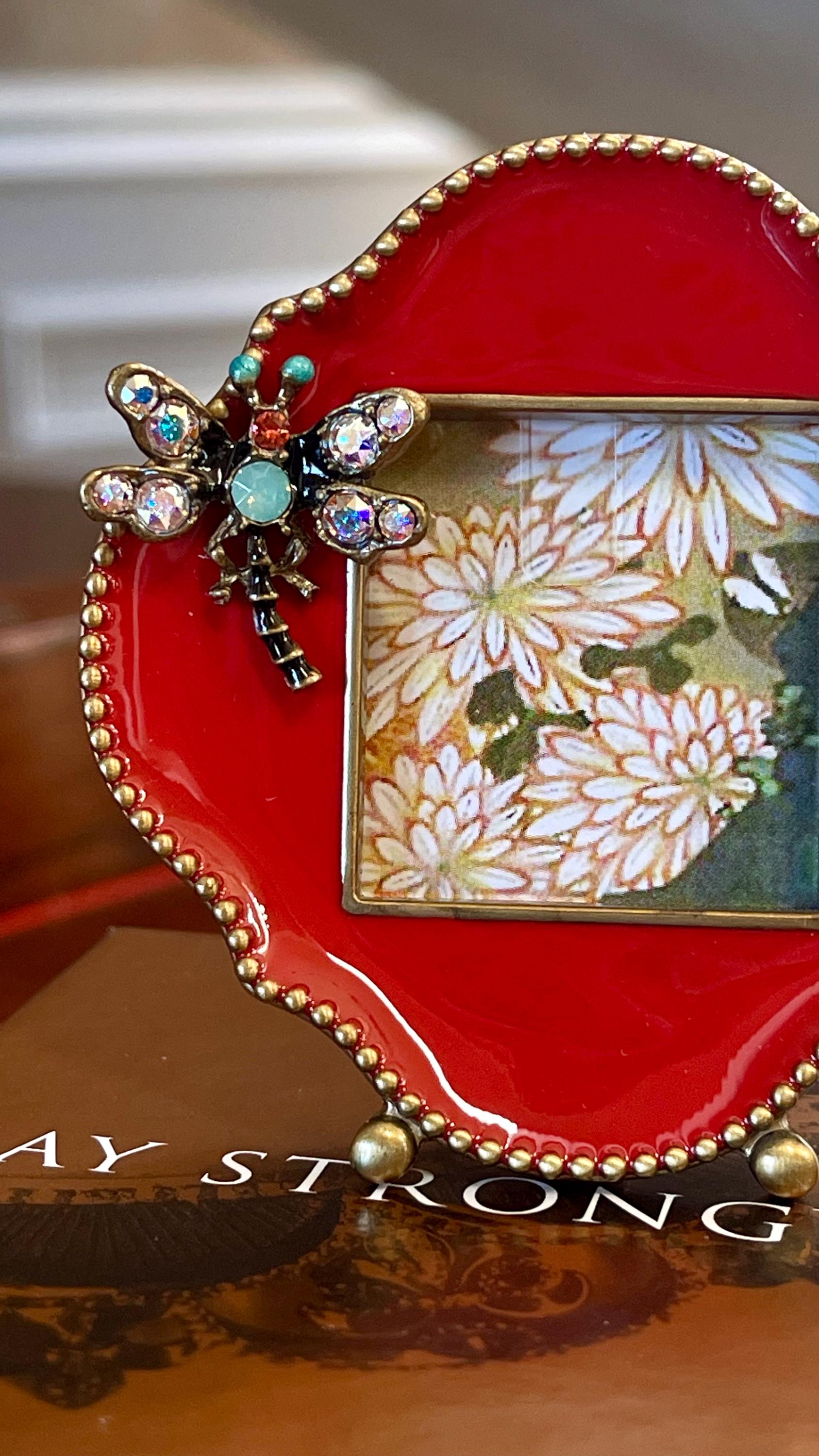 Jay Strongwater Dragonfly Mini Enamel and Swarovski Crystal