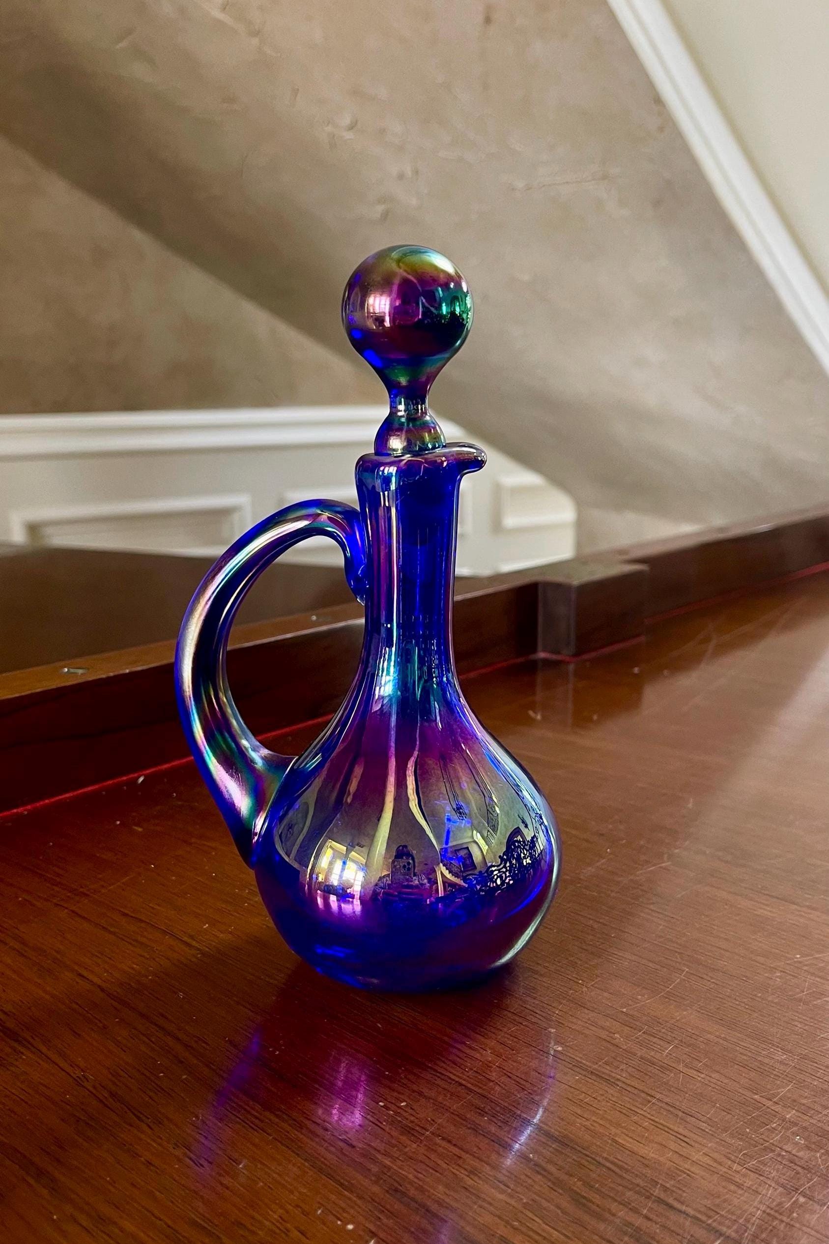 Gibson Carnival Glass Cruet - Etsy