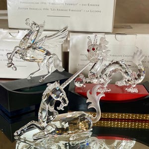 スワロフスキー SWAROVSKI ユニコーン オブジェ 置物 5376284 クリア