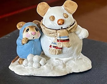 Wee Forest Folk M-337 Yule Log (white Birch), Miniature