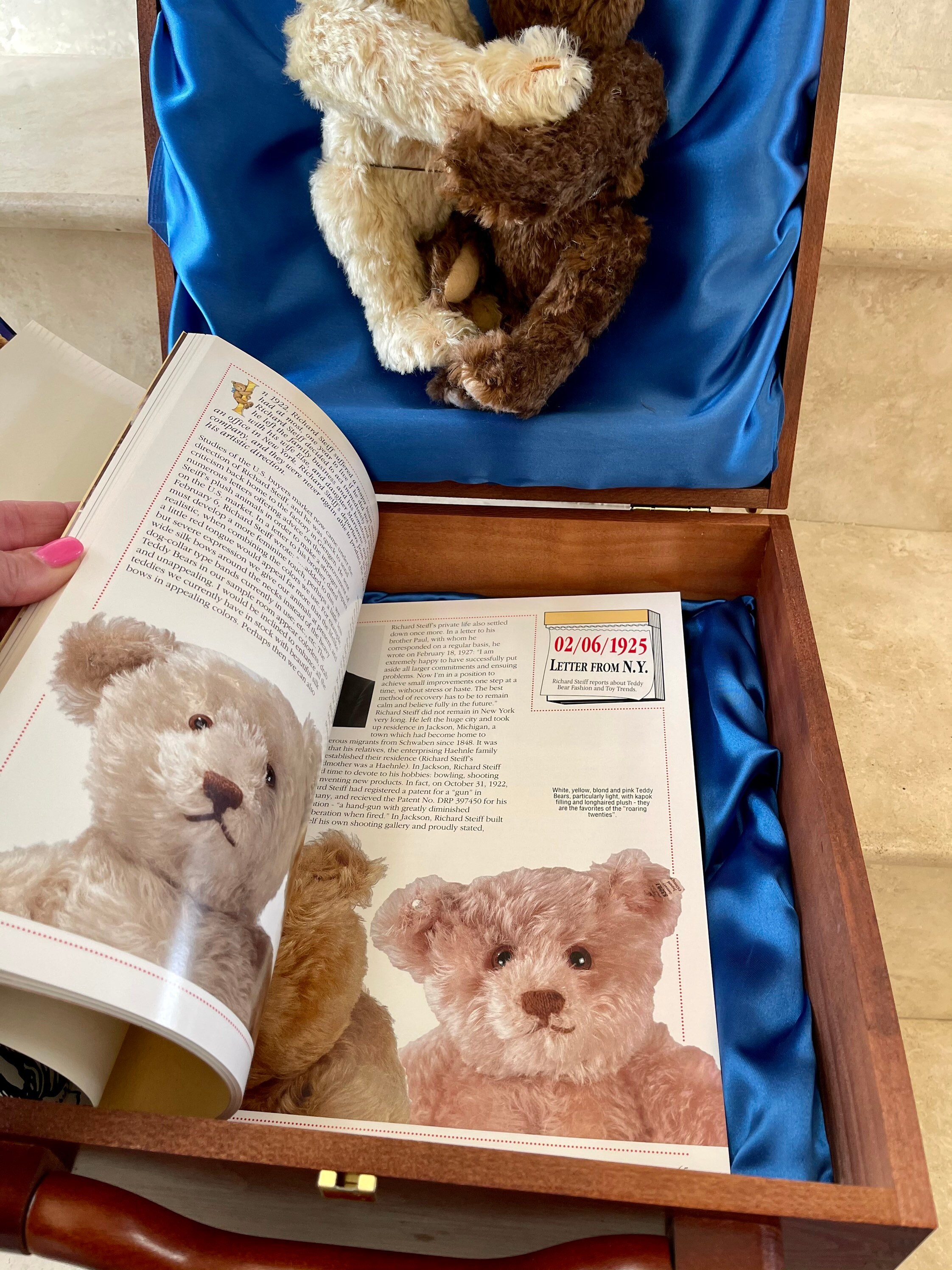 Steiff Set, Teddy Bears “love for a Lifetime” 1995; Vintage Steiff