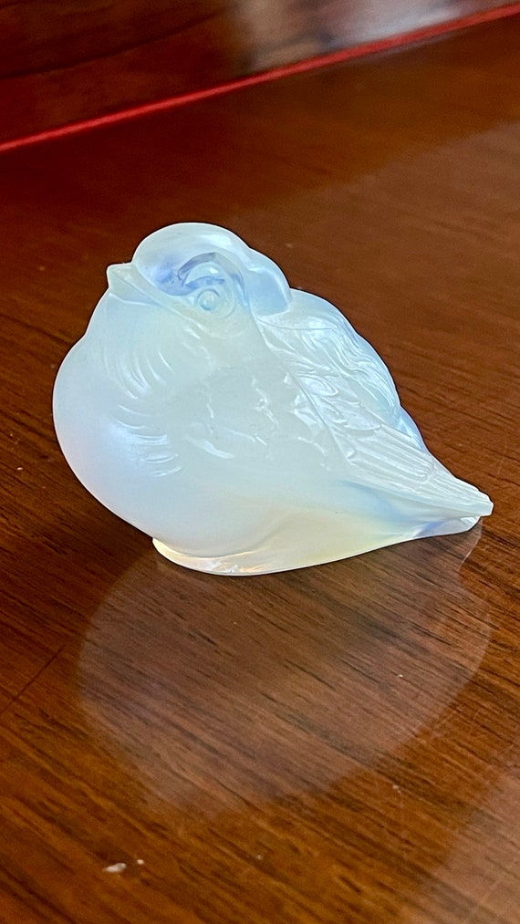 Sabino Art Glass France Opalescent Bird - Etsy