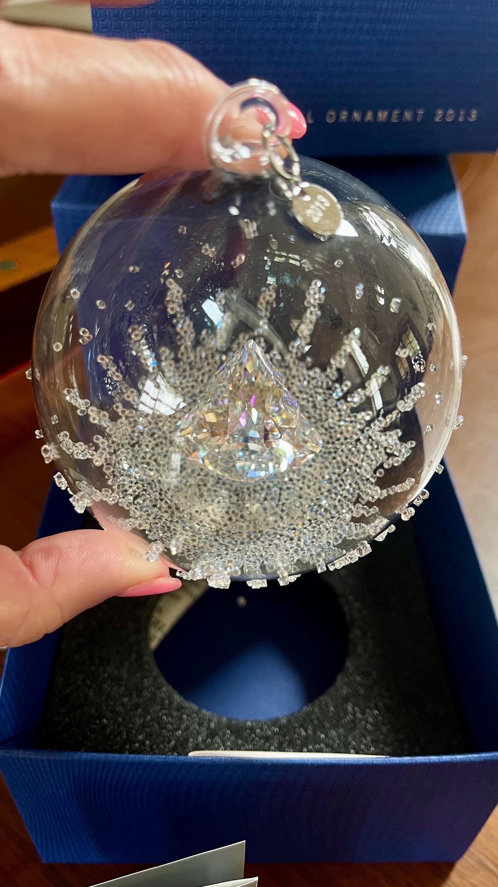 Swarovski Christmas Ball Ornament 2013 New in Box; Swarovski