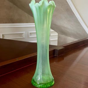 MCM Swung Glass Vase; Vintage Glass