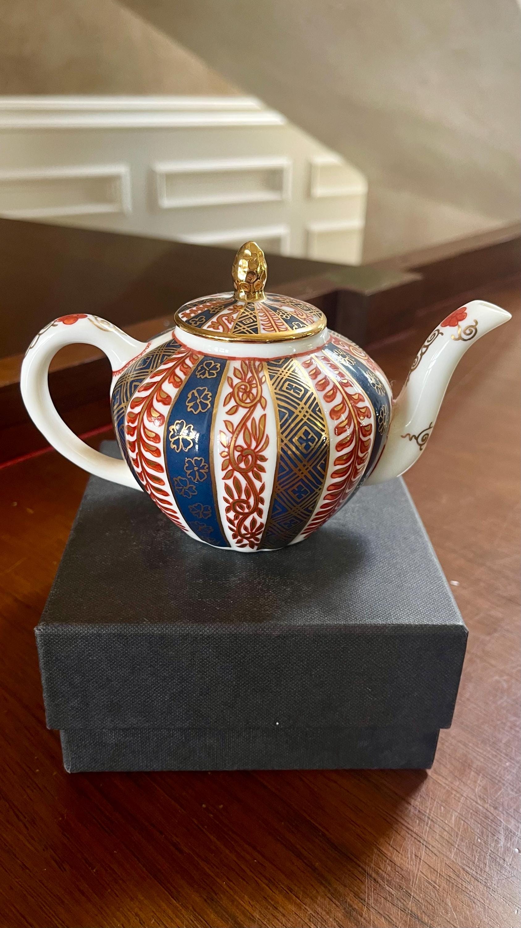 Vintage Fine Porcelain “meissen” Mini Teapot Victoria and Albert