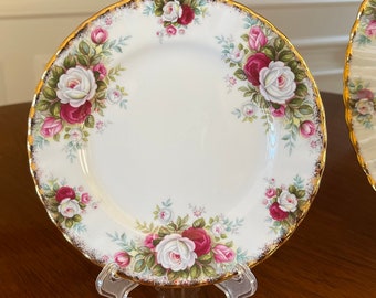 Royal Albert Celebration 6 3/8” Bread and Butter Plates Made in England