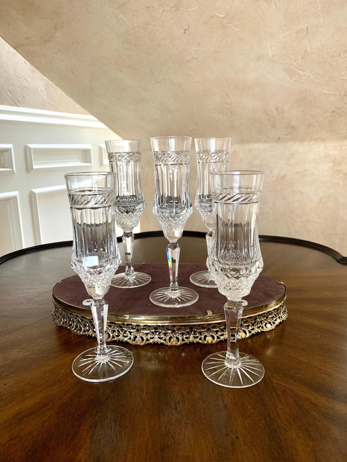 Killarney by Galway Crystal 8 Fluted Champagne Glass Priced Etsy