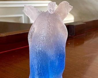 Daum France Pate de Verre Angel Mint Condition Limited Edition 8/500