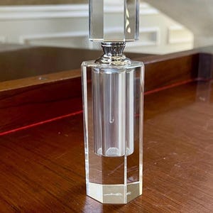 Oleg Cassini Crystal Perfume Bottle
