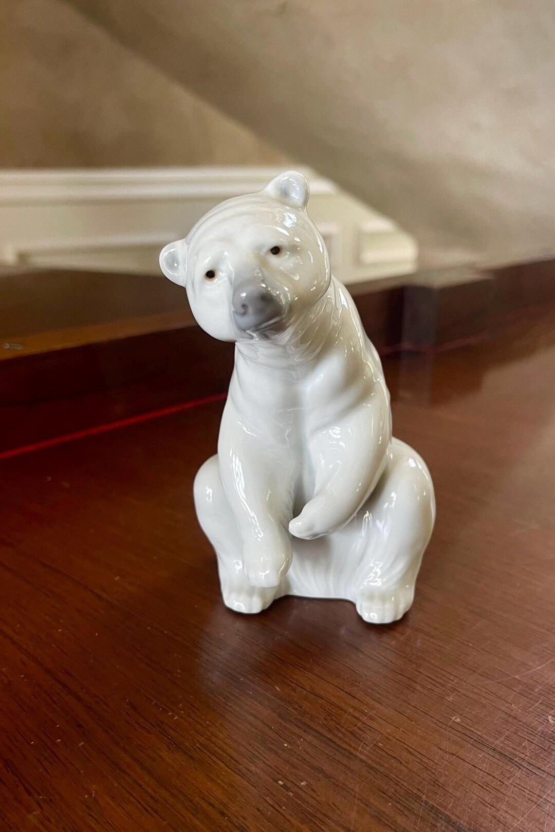 Lladro Resting Polar Bear Porcelain Figurine; Lladro Polar Bear - Etsy