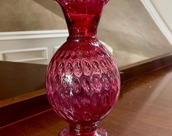 フェントンの手吹きガラスの花瓶 1900年頃 希少 - Etsy 日本