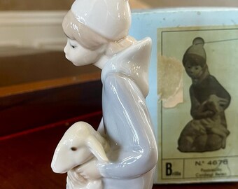 リヤドロ 子羊と一緒 陶器人形 リヤドロ 子羊と一緒 陶器人形 LLADRO