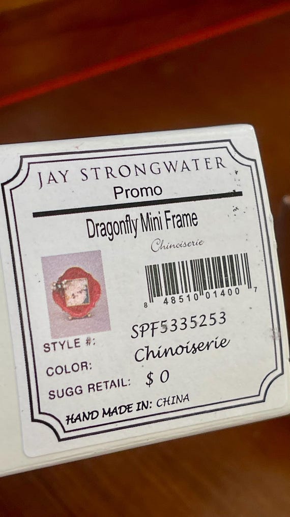 Jay Strongwater Dragonfly Mini Enamel and Swarovski Crystal