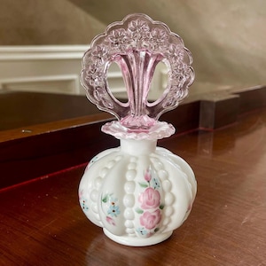Fenton Glasperlen Melon handbemalte Parfümflasche