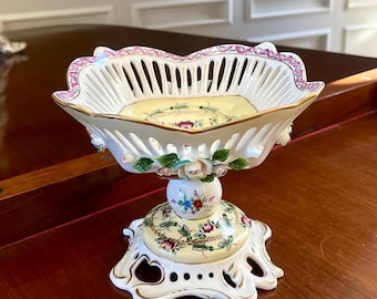 アンティークドレスデン磁器コンポート – カール・リヒャルト・クレム