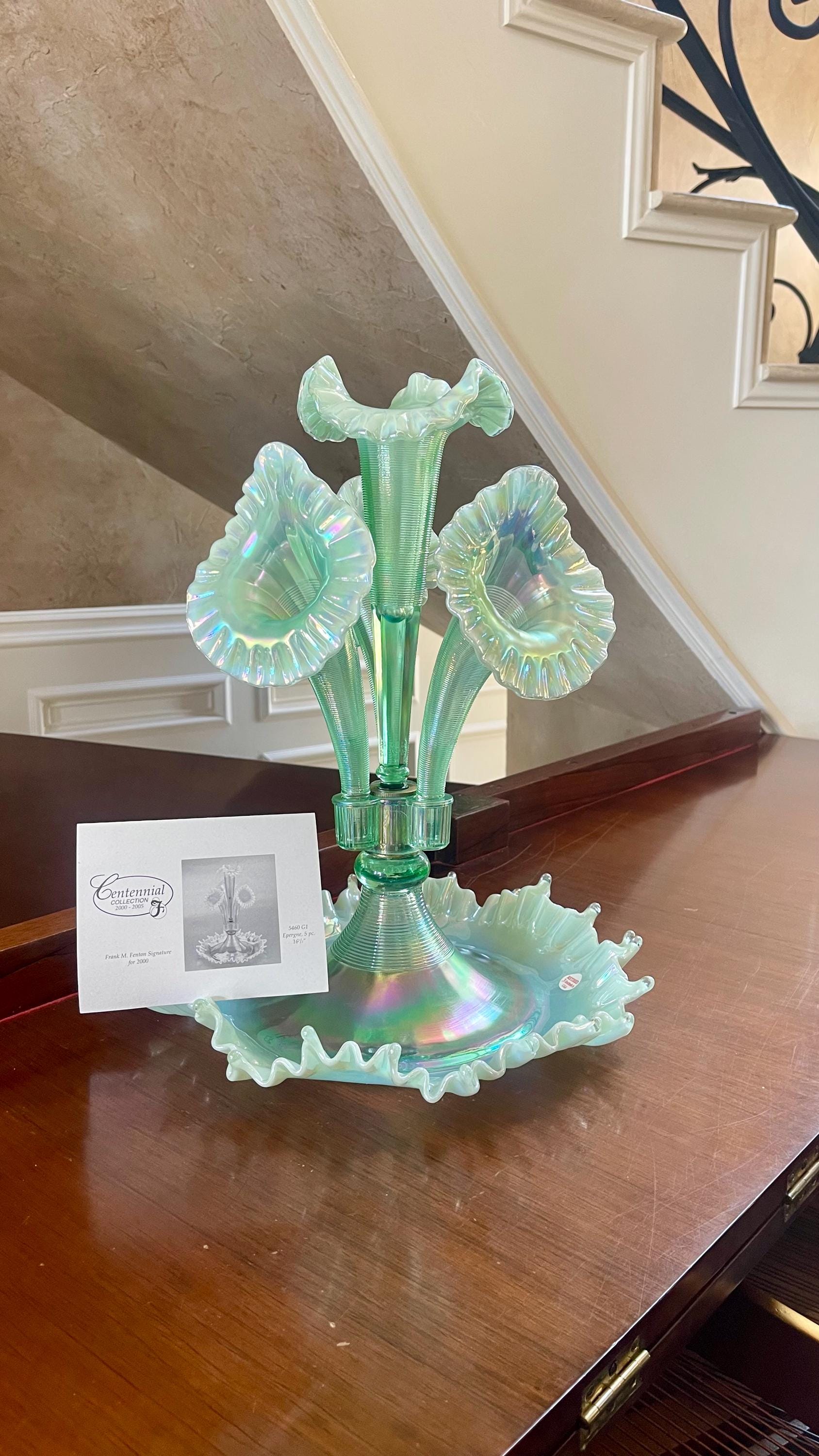 Fenton Willow Green Opalescent - Etsy
